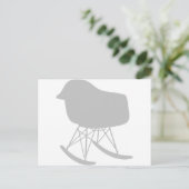 Gray Patroonstoel voor midden-eeuwen Silhouette Briefkaart (Staand voorkant)