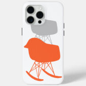 Gray Patroonstoel voor midden-eeuwen Silhouette Case-Mate iPhone Case (Achterkant)