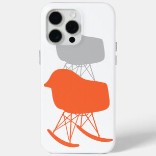 Gray Patroonstoel voor midden-eeuwen Silhouette iPhone 15 Pro Max Hoesje