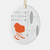 Gray Patroonstoel voor midden-eeuwen Silhouette Keramisch Ornament (Rechts)