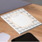 Gray Patroonstoel voor midden-eeuwen Silhouette Notitieblok