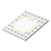 Gray Patroonstoel voor midden-eeuwen Silhouette Notitieblok (Linkerzijde)