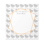 Gray Patroonstoel voor midden-eeuwen Silhouette Notitieblok (Voorkant)