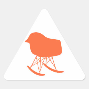 Gray Patroonstoel voor midden-eeuwen Silhouette Sticker