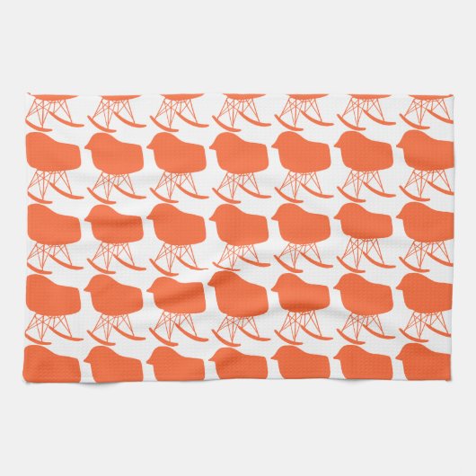 Gray Patroonstoel voor midden-eeuwen Silhouette Theedoek (Horizontaal)