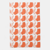 Gray Patroonstoel voor midden-eeuwen Silhouette Theedoek (Verticaal)