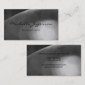 Gray Pattern Consultant Class Script Visitekaartje (Voorkant / Achterkant)