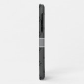 Gray paw-patroon en kalligrafie Case-Mate iPhone case (Achterkant/links)