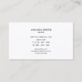 Gray Paw Prints Dog Groomer Business Card Visitekaartje (Achterkant)