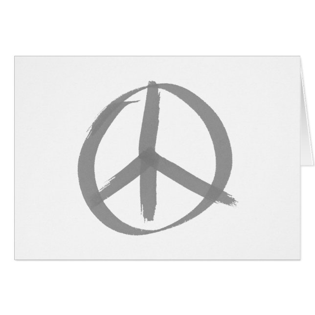 Gray Peace Sign (Voorkant Horizontaal)