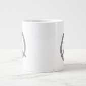 Gray Peace Sign Grote Koffiekop (Voorkant)