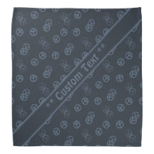 Gray Peace Sign Patroon met aangepaste tekst