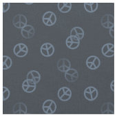 Gray Peace Sign Patroon Stof (Close Up)