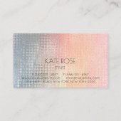 Gray Peach Grungy Ombre Contemmodern pasta Visitekaartje (Achterkant)