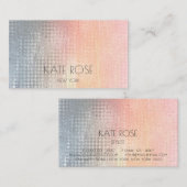 Gray Peach Grungy Ombre Contemmodern pasta Visitekaartje (Voorkant / Achterkant)