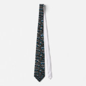 Gray Peacock Feathers Stropdas (Voorkant)