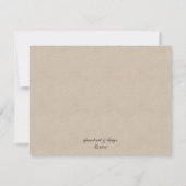 Gray Pearls Parchment Wedding RSVP Kaartje (Achterkant)