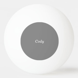 Gray Personalized Ping Pong Ball
