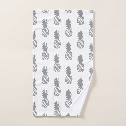 Gray Pineapple Patroon Bad Handdoek (Handdoek)