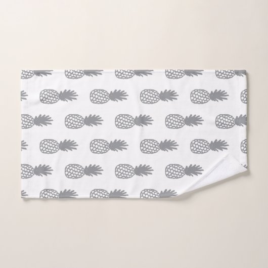 Gray Pineapple Patroon Bad Handdoek (Handdoek)