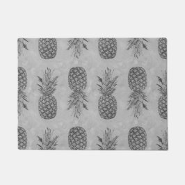 Gray Pineapple Pattern Doormats Deurmat