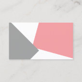 GRAY PINK ABSTRACT PATTERN COMPANY VISITEKAARTJE (Achterkant)