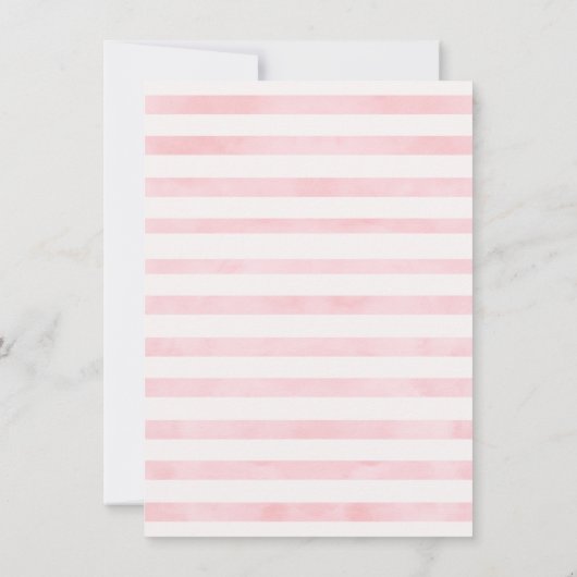 Gray Pink Bunny - Hartelijk dank Bedankkaart (Achterkant)