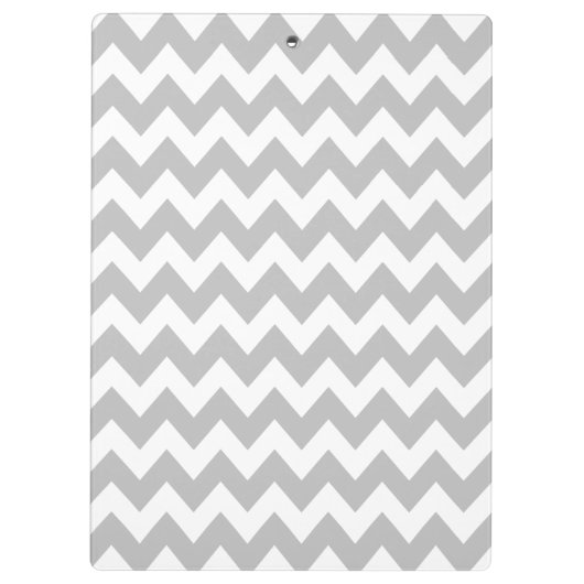 Gray Pink Chevron Aangepast Klembord (Achterkant)