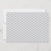Gray Pink Chevron Sweet 16 Birthday Foto Kaart (Achterkant)
