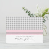 Gray Pink Wedding Vow Renewal Uitnodigingen (Staand voorkant)