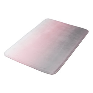Gray Pink White Ombre Badmat