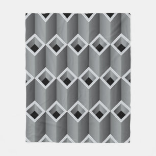 Gray pipes on top of each other - seamless backgro fleece deken