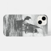 Gray Pirate Sailing Ship Zee iPhone Hoesje (Achterkant horizontaal)