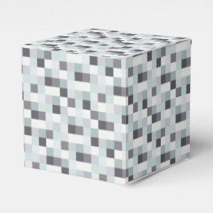 Gray Pixels Patroon Bedankdoosjes