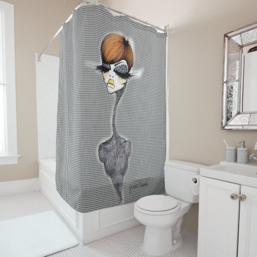 Gray Pixie Shower Curtain Douchegordijn (In situ)
