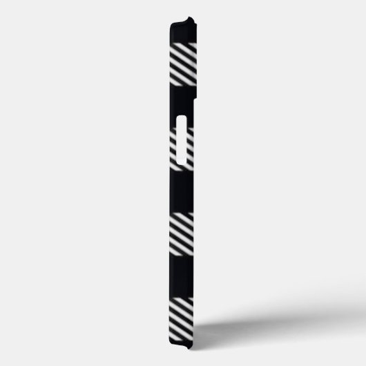 Gray Plaid | Checkers-Mok Case-Mate iPhone Case (Achterkant / Rechts)