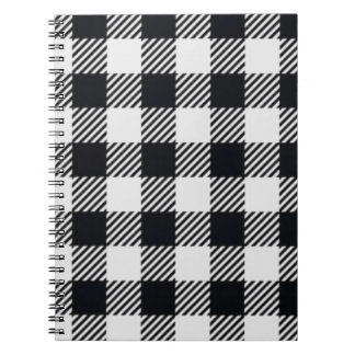 Gray Plaid | Checkers Spiral Photo Notitieboek
