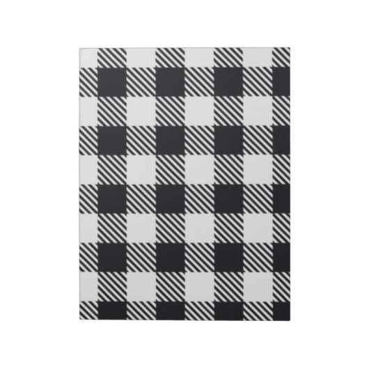 Gray Plaid | Notitieblok van Checkers (Linkerzijde)