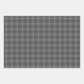 Gray Plaid Tartan Inpakpapier Vel (Voorkant 3)