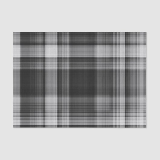 Gray Plaid Tissue Paper Tissuepapier (Voorkant)