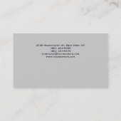 Gray Plain Modern Consultant Visitekaartje (Achterkant)