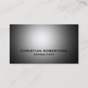 Gray Plain Modern Consultant Visitekaartje
