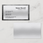 Gray Plain Modern Consultant Visitekaartje (Voorkant / Achterkant)