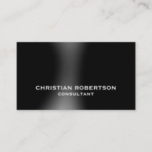Gray Plain Modern Consultant Visitekaartje