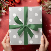 Gray Polka Dot Cadeaupapier