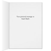 Gray Polka Dot Elephant Baby Congrats Kaart (Binnen (Rechts))