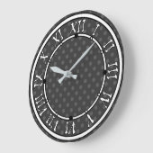 Gray Polka dot Grote Klok (Hoek)