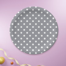 Gray Polka Dot
