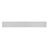 Gray Polka Dot Pattern Grosgrain Lint (Voorkant)