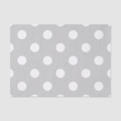 Gray Polka Dot Pattern Tissuepapier (Voorkant)